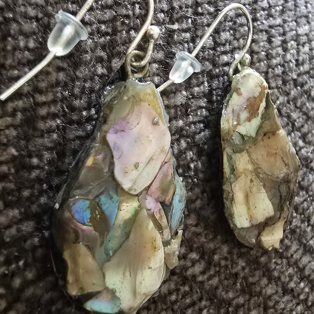 Elegant Abalone Shell Drop Earrings